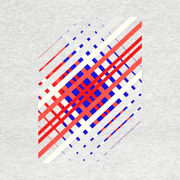 Red And Blue Lines Seamless Pattern Geometric by soycarola